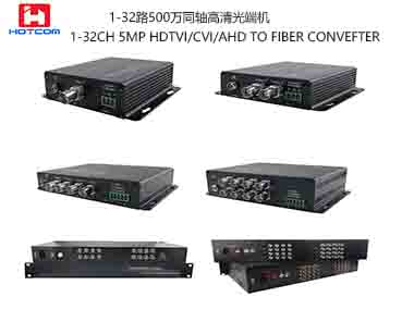 New products:1-32CH 5MP HD Video optical converter