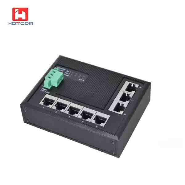 8port Flat Type Industrial Ethernet Switch