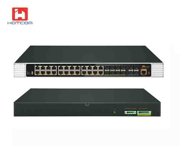 Industrial 24GE PoE+8x100/1000 SFP+4x10G SFP+ L3 Managed Switch