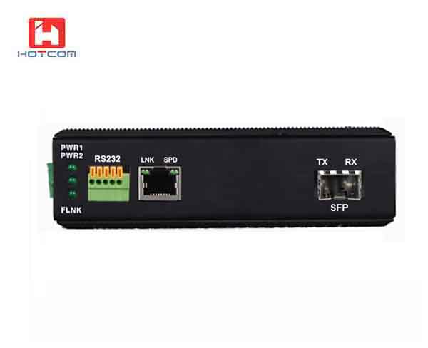  Managed RS-232/RS-485/RS-422 Fiber Media Converter With SFP Slot Fiber port