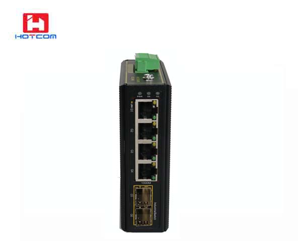 Industrial 4-port 10/100/1000T To 2-port 100/1000X SFP 802.3bt PoE++ Switch