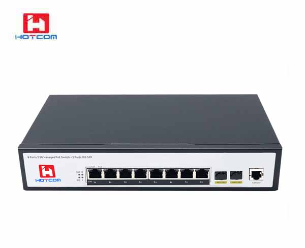 8-Port 2.5GBASE-T and 2-Port 10GE SFP+ L2+ Managed Switch with 8-Port PoE+