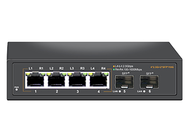 New product launch: 4-port 2.5G + 2-port 10G optical POE switch